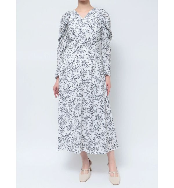 LAGUNAMOON「フラワープリントカシュクールワンピース」|ワンピース|