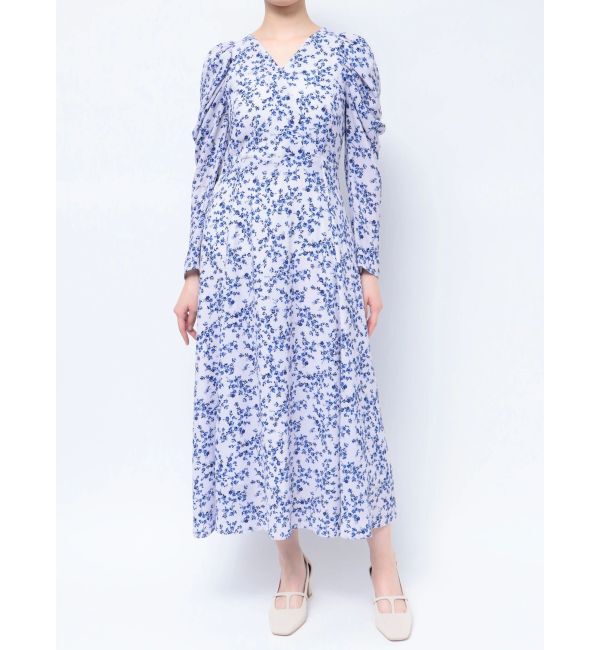 LAGUNAMOON「フラワープリントカシュクールワンピース」|ワンピース|