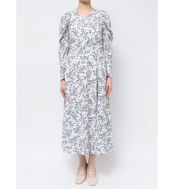 LAGUNAMOON「フラワープリントカシュクールワンピース」|ワンピース|