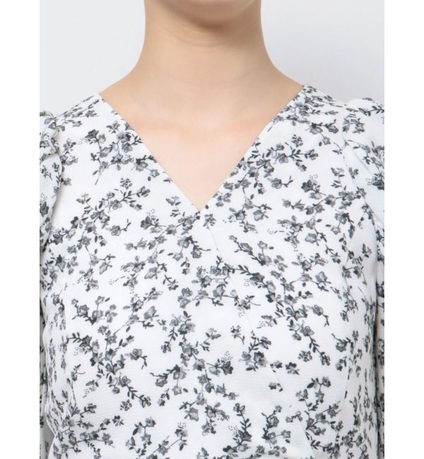 LAGUNAMOON「フラワープリントカシュクールワンピース」|ワンピース|