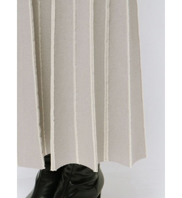 LAGUNAMOON「ストライプフレアニットワンピース」|ワンピース|