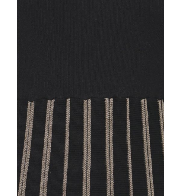 LAGUNAMOON「ストライプフレアニットワンピース」|ワンピース|