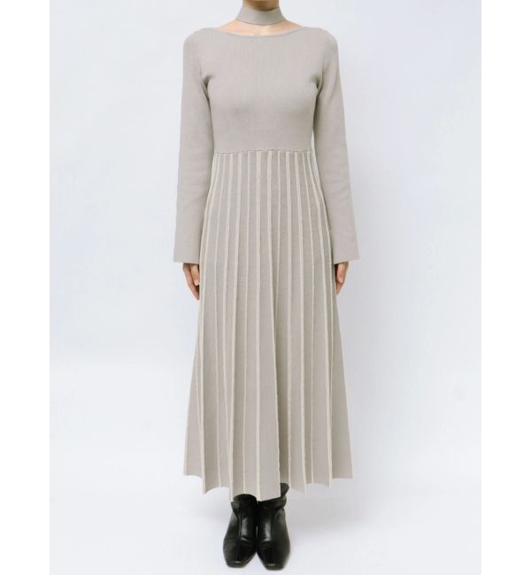 LAGUNAMOON「ストライプフレアニットワンピース」|ワンピース|