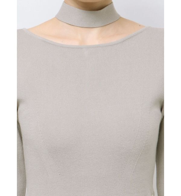 LAGUNAMOON「ストライプフレアニットワンピース」|ワンピース|