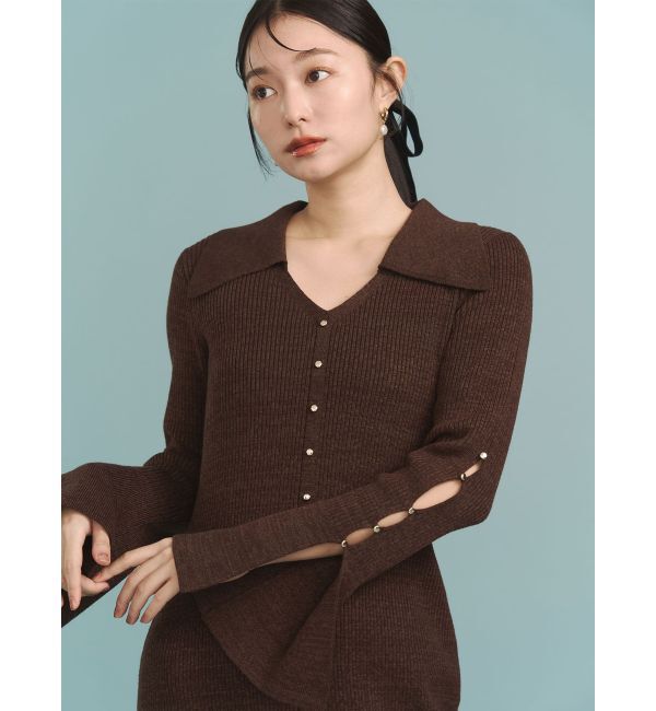 LAGUNAMOON「ビックカラーメタルボタンワンピース」|ワンピース|