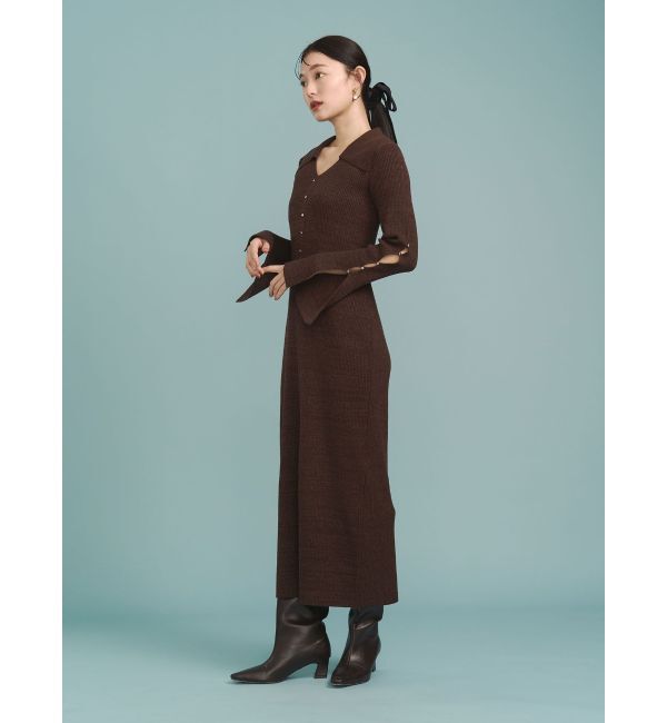 LAGUNAMOON「ビックカラーメタルボタンワンピース」|ワンピース|