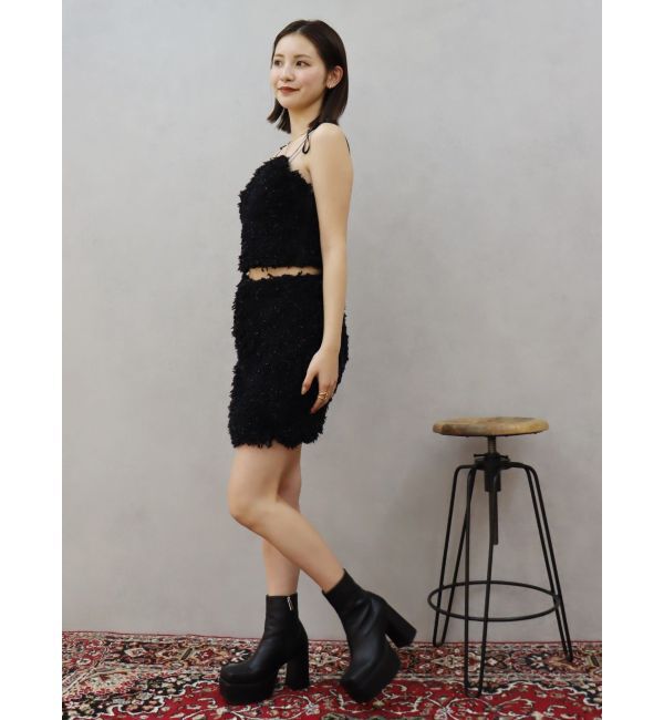 EVRIS「フェザーミニスカート【セットアップ着用可能】」|スカート|