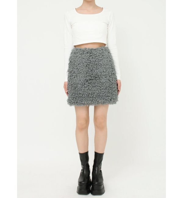 EVRIS「フェザーミニスカート【セットアップ着用可能】」|スカート|