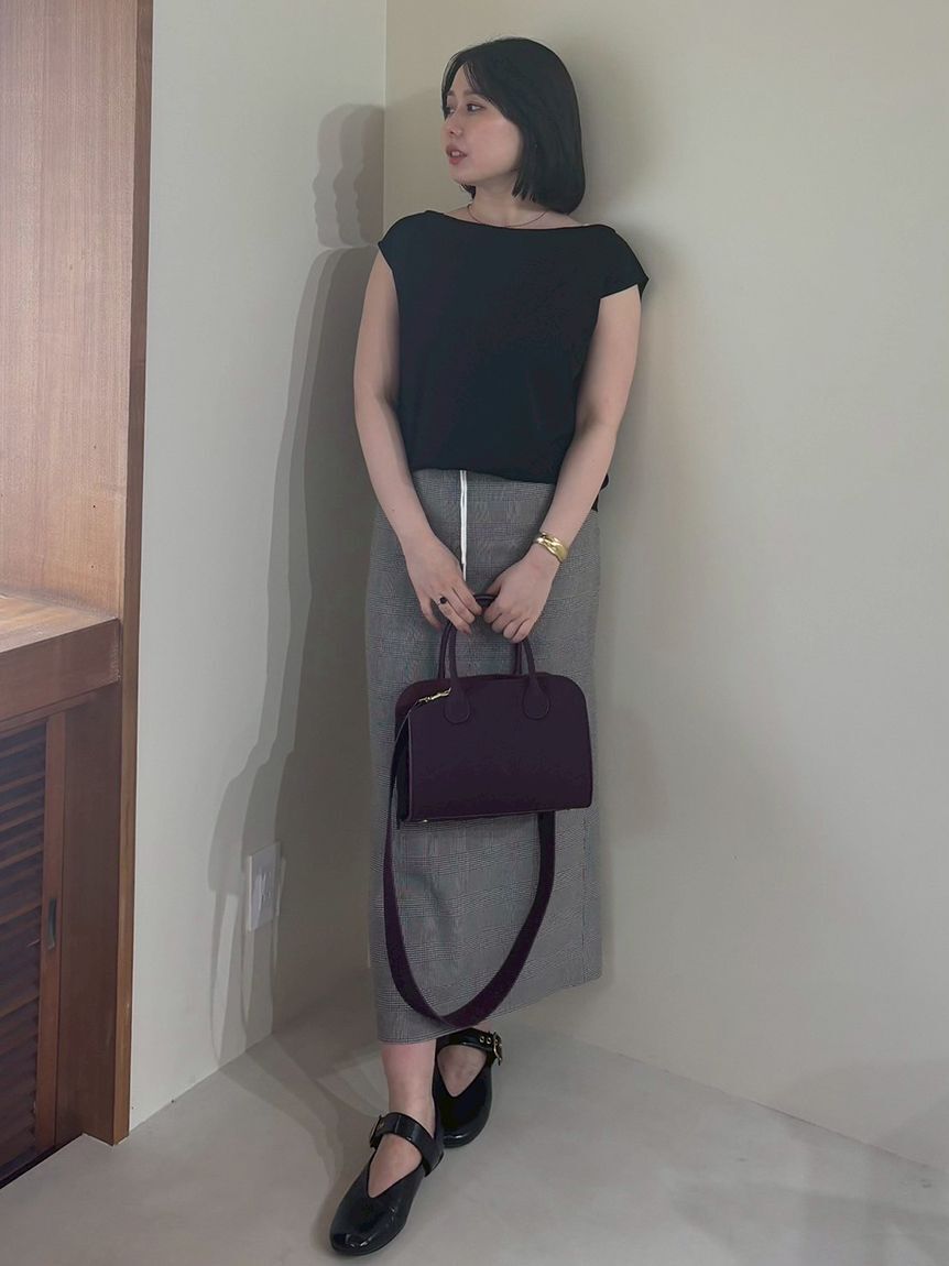 Mila Owen「ボートネックシルケットカットプルオーバー」|Tシャツ・カットソー|