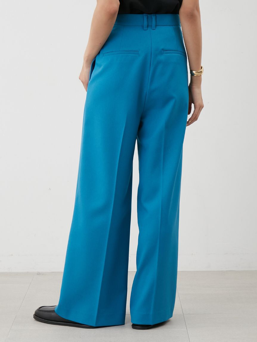 Mila Owen「ウエストベルトタックワイドパンツ」|チノ|