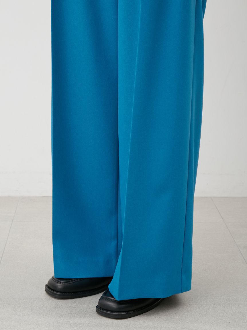 Mila Owen「ウエストベルトタックワイドパンツ」|チノ|