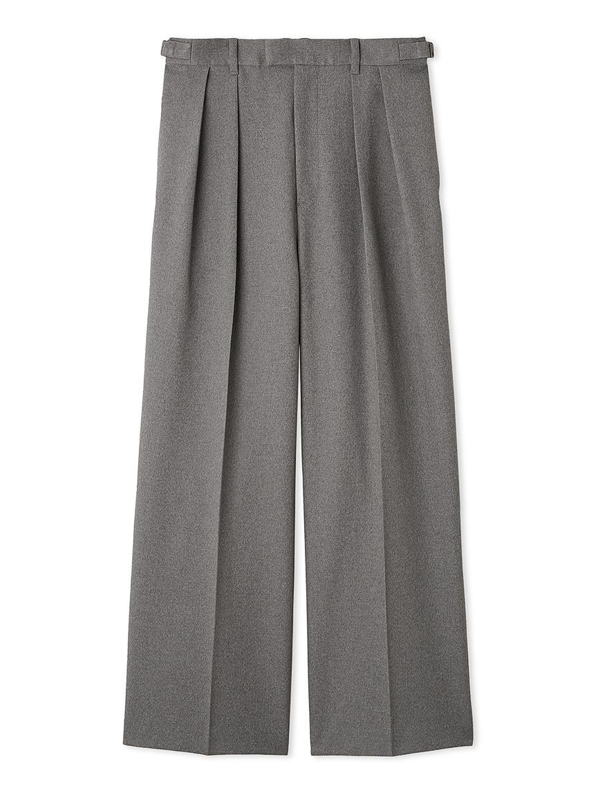 Mila Owen「ウエストベルトタックワイドパンツ」|チノ|