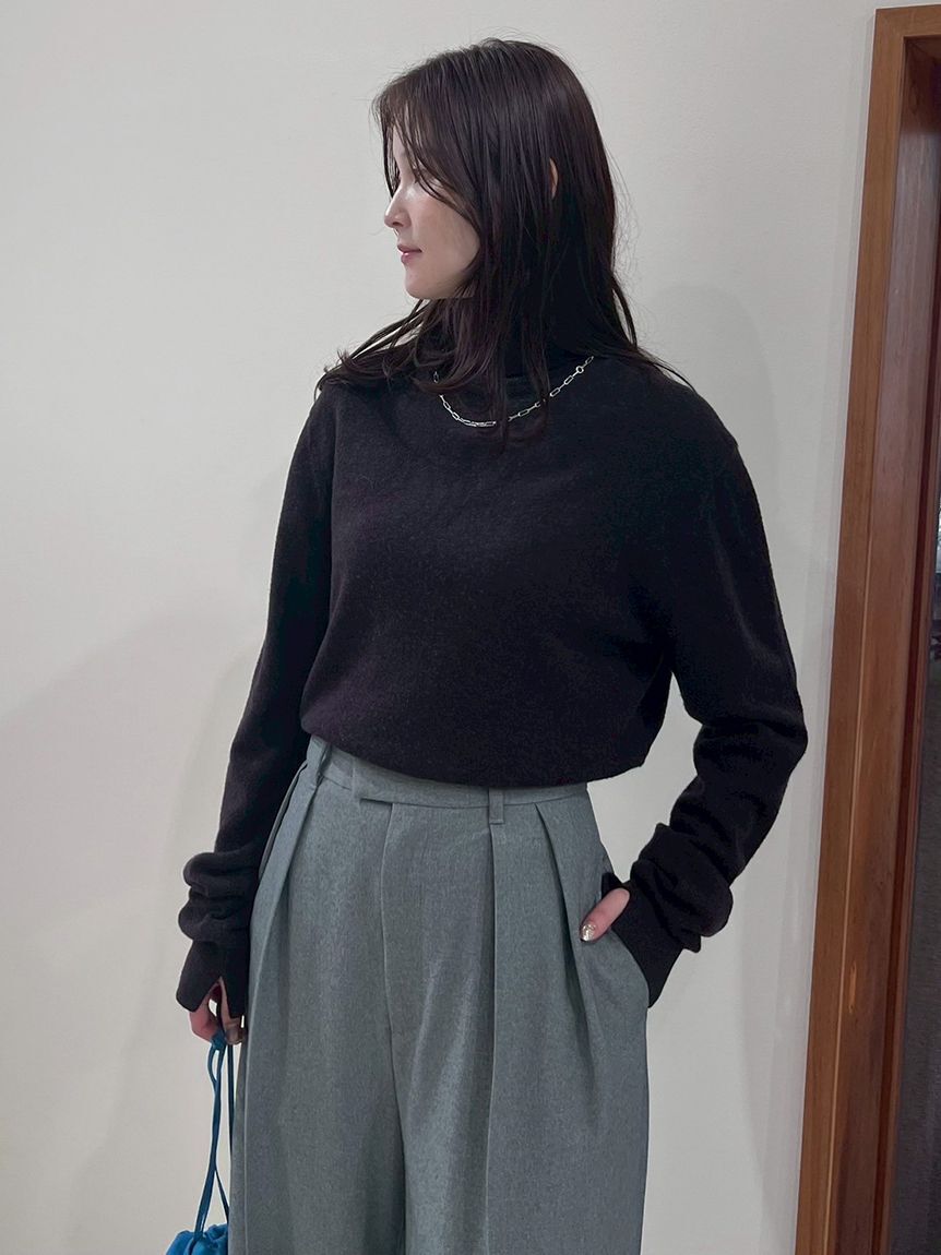 Mila Owen「ウール100％ベーシックタートルネックニット」|ニット・セーター|