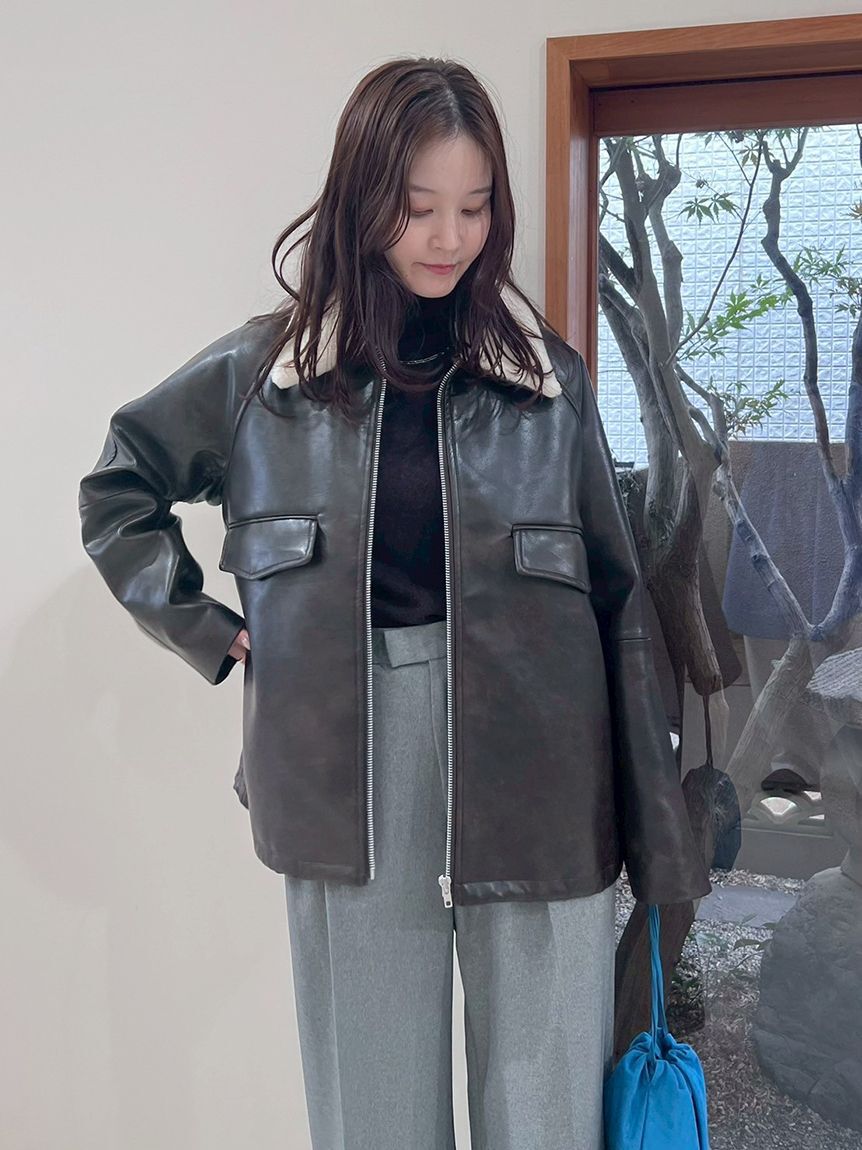 Mila Owen「ウール100％ベーシックタートルネックニット」|ニット・セーター|