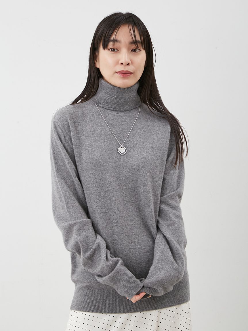 Mila Owen「ウール100％ベーシックタートルネックニット」|ニット・セーター|