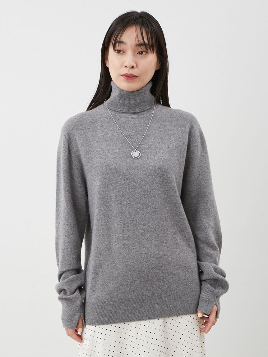 Mila Owen「ウール100％ベーシックタートルネックニット」|ニット・セーター|