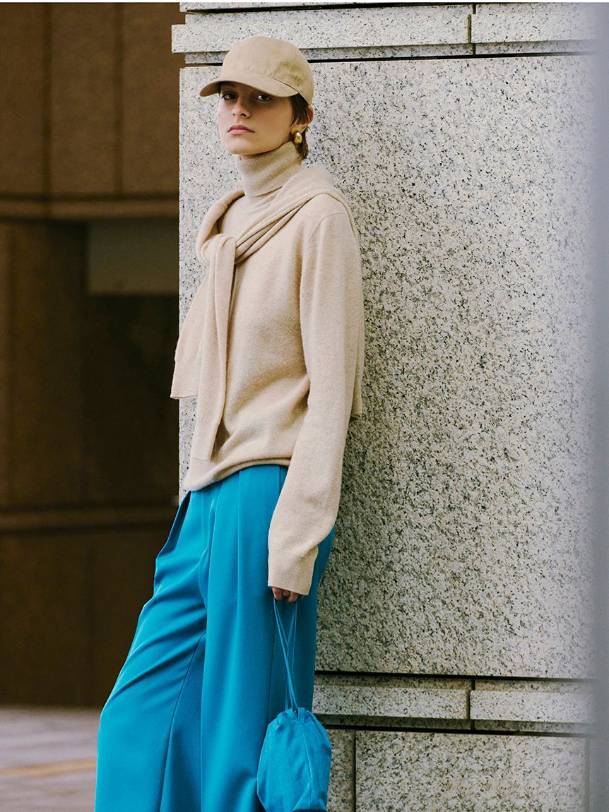 Mila Owen「ウール100％ベーシックタートルネックニット」|ニット・セーター|BEG