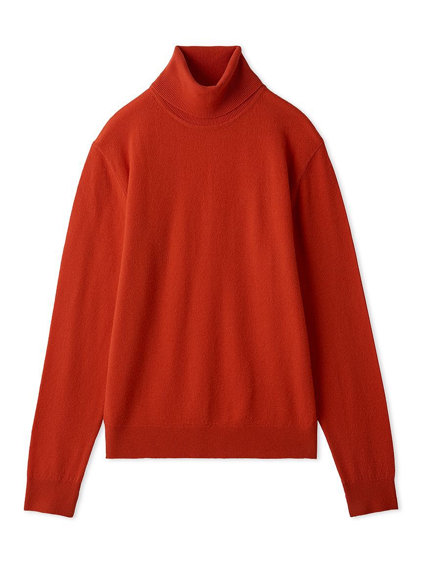 Mila Owen「ウール100％ベーシックタートルネックニット」|ニット・セーター|RED