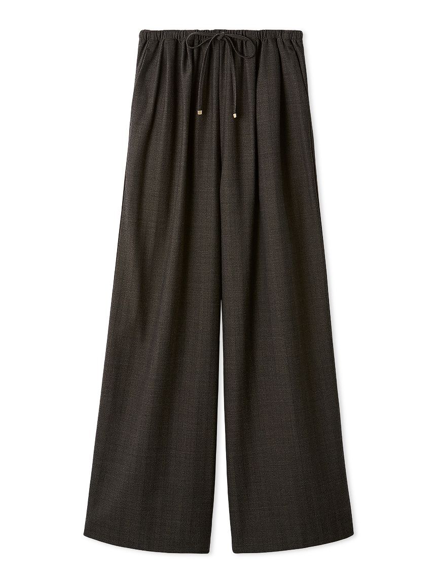 Mila Owen「ウエストゴムヘリンボーンイージーパンツ」|チノ|