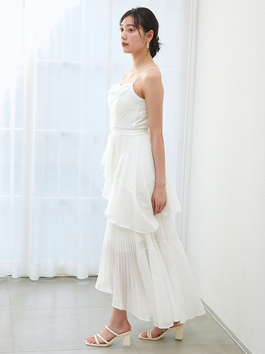 SNIDEL「アシメントリーティアードキャミワンピース」|ワンピース|