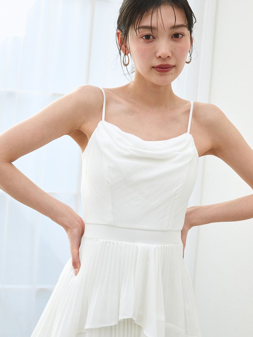 SNIDEL「アシメントリーティアードキャミワンピース」|ワンピース|
