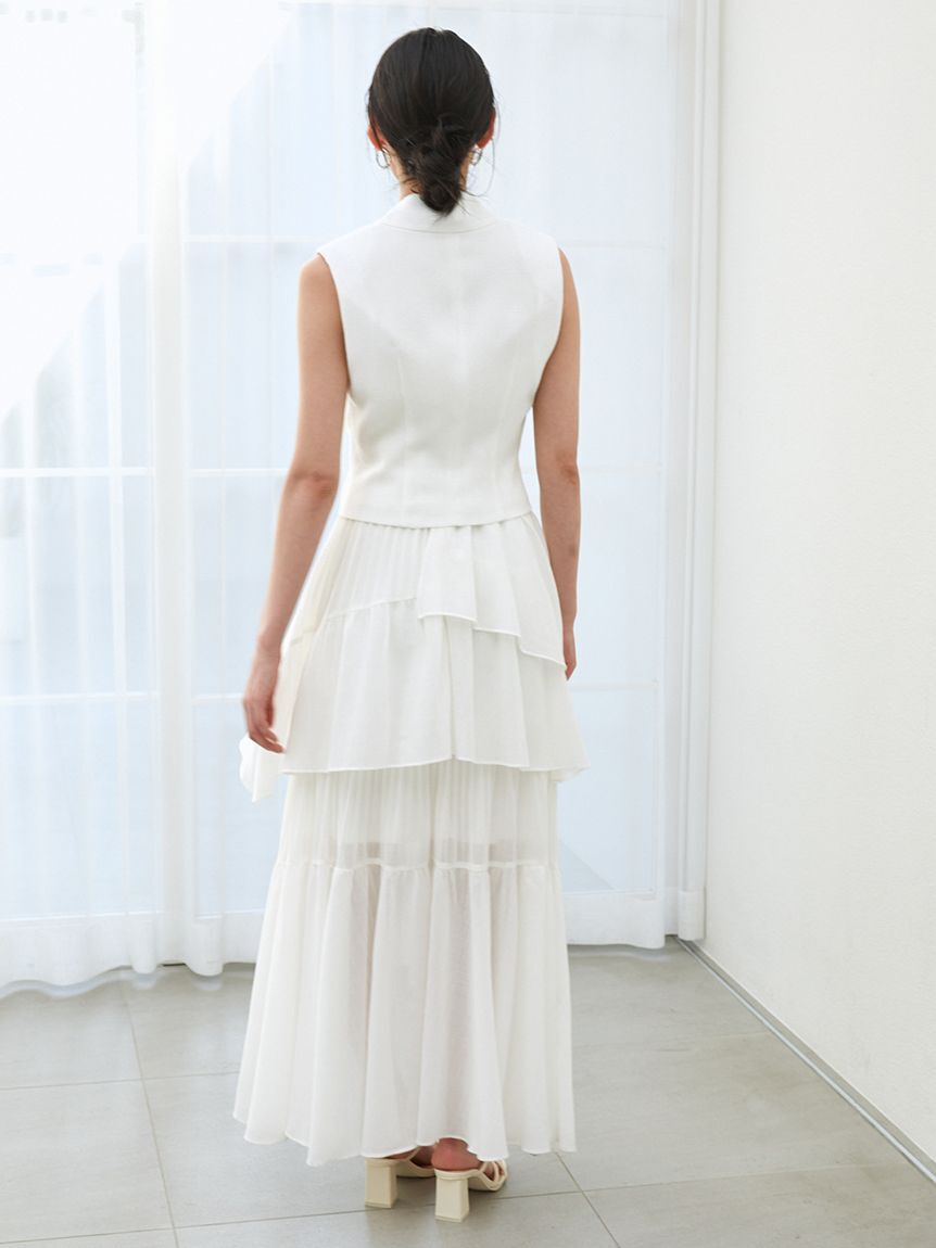 SNIDEL「アシメントリーティアードキャミワンピース」|ワンピース|