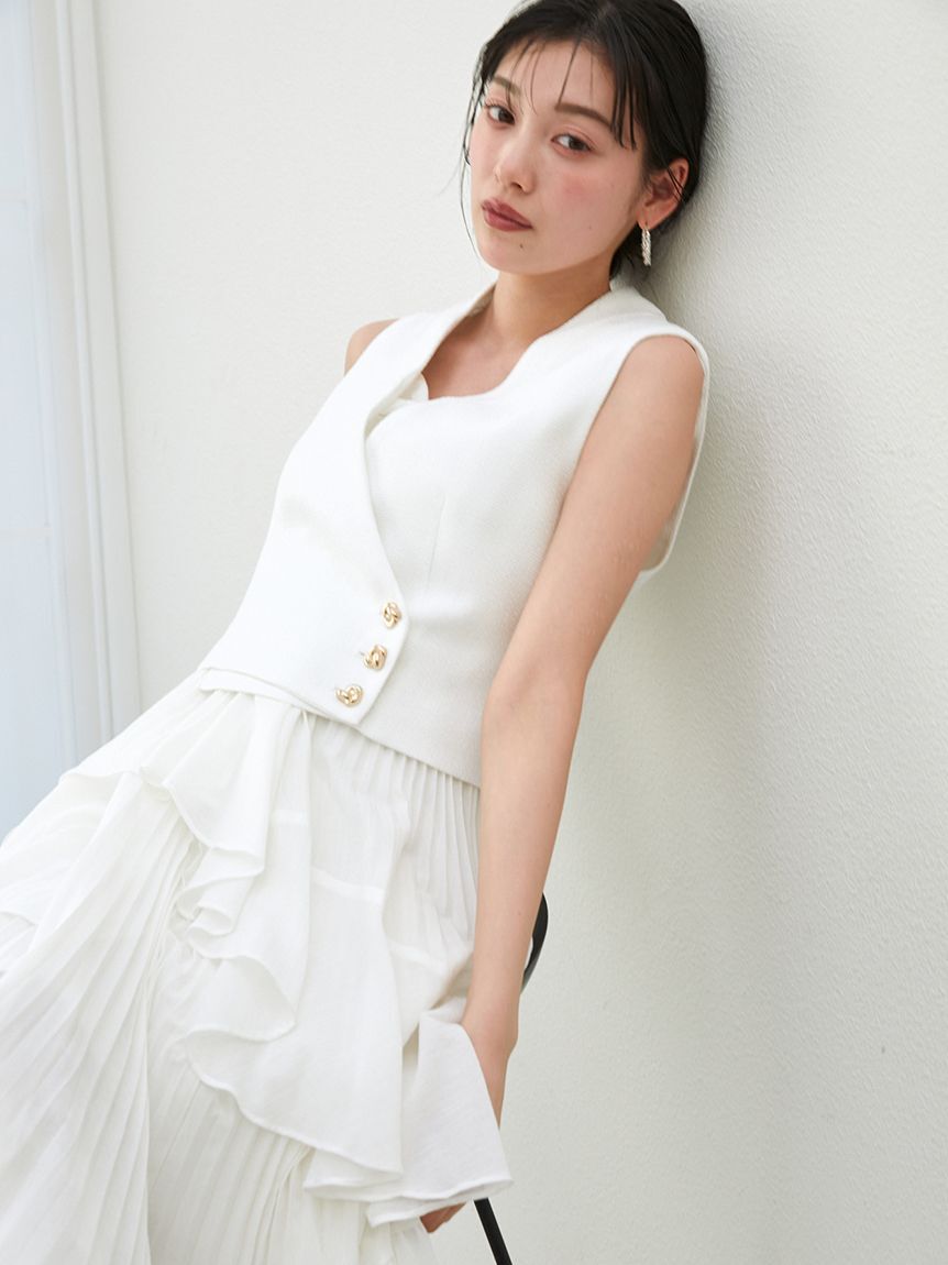 SNIDEL「アシメントリーティアードキャミワンピース」|ワンピース|