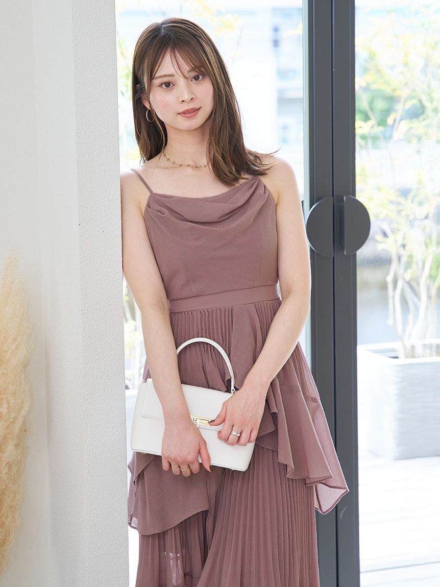 SNIDEL「アシメントリーティアードキャミワンピース」|ワンピース|