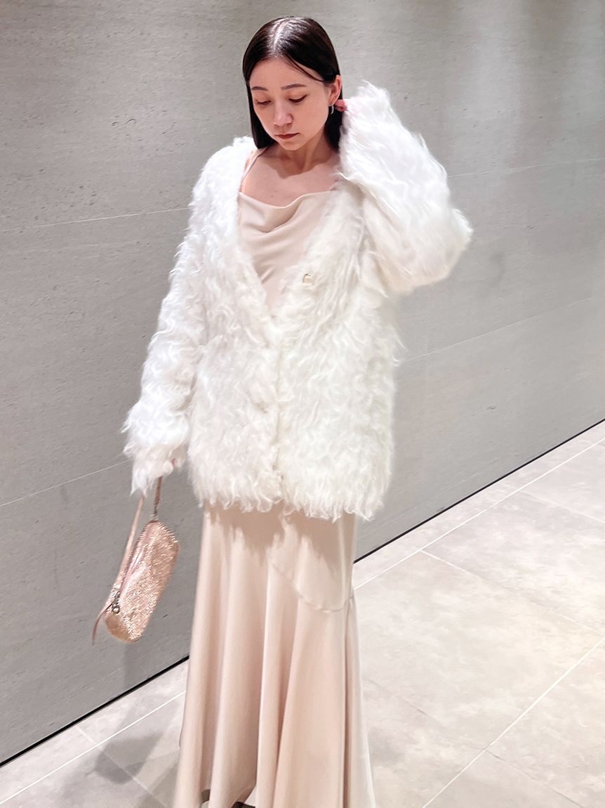 SNIDEL「サテンマーメイドキャミワンピース」|ワンピース|