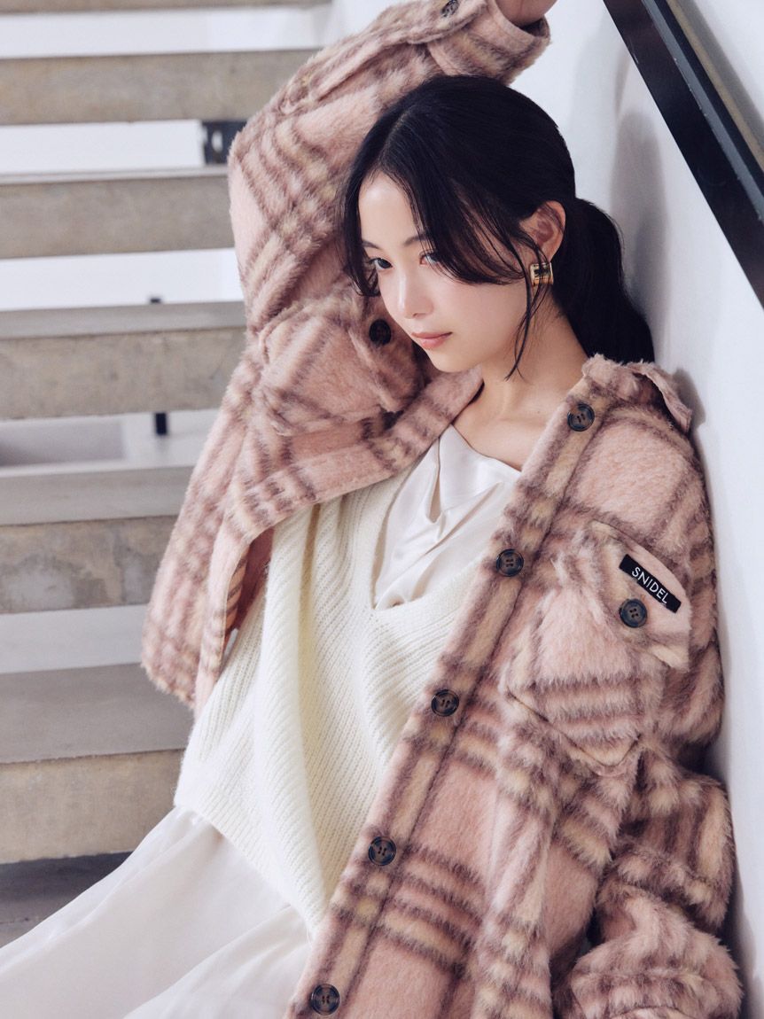 SNIDEL「キーネックニットセットキャミワンピース」|ワンピース|