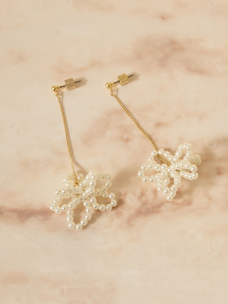 SNIDEL「パールビーズバリエピアス」|ピアス|