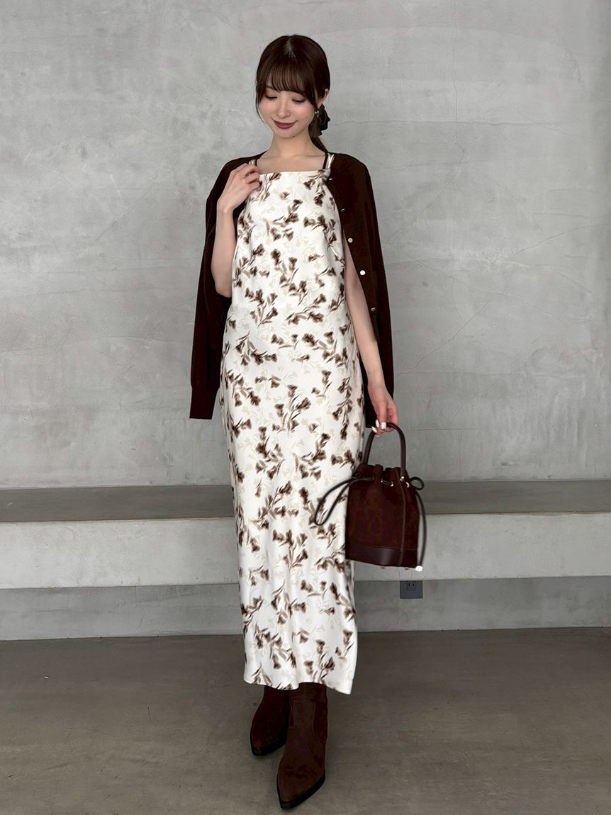 FRAY I.D「ボートネックキャミワンピース」|ワンピース|