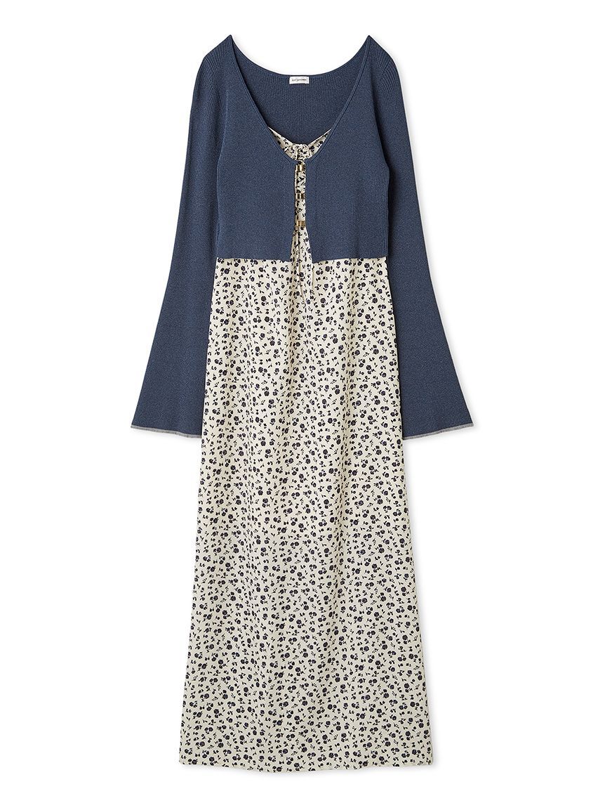 LILY BROWN「ニットカーデセットバリエーションキャミワンピース」|ワンピース|