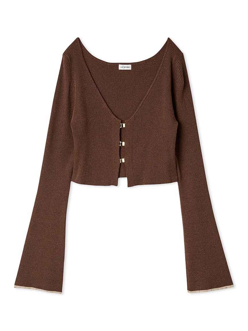 LILY BROWN「ニットカーデセットバリエーションキャミワンピース」|ワンピース|