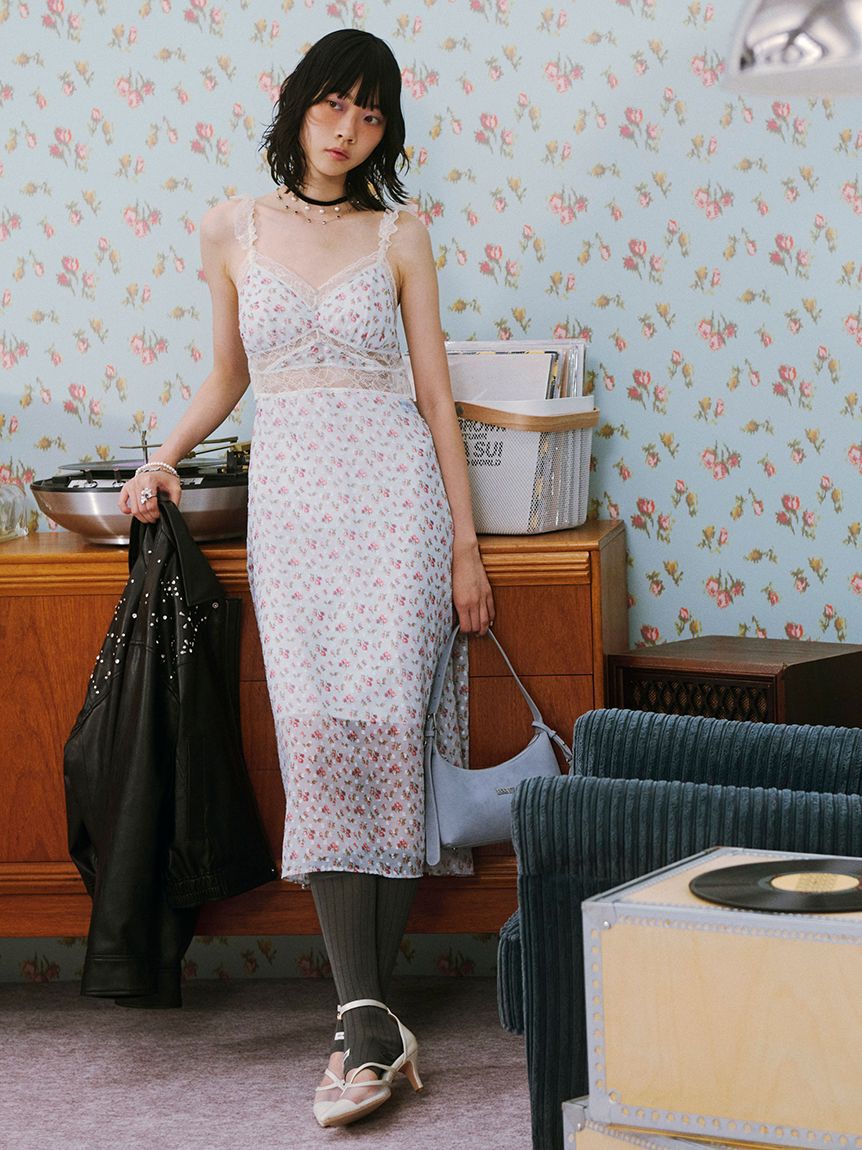 LILY BROWN Lingerie「【LILY BROWN Lingerie&times;ANNA SUI】カップ付きキャミワンピース」|ワンピース|LBLU