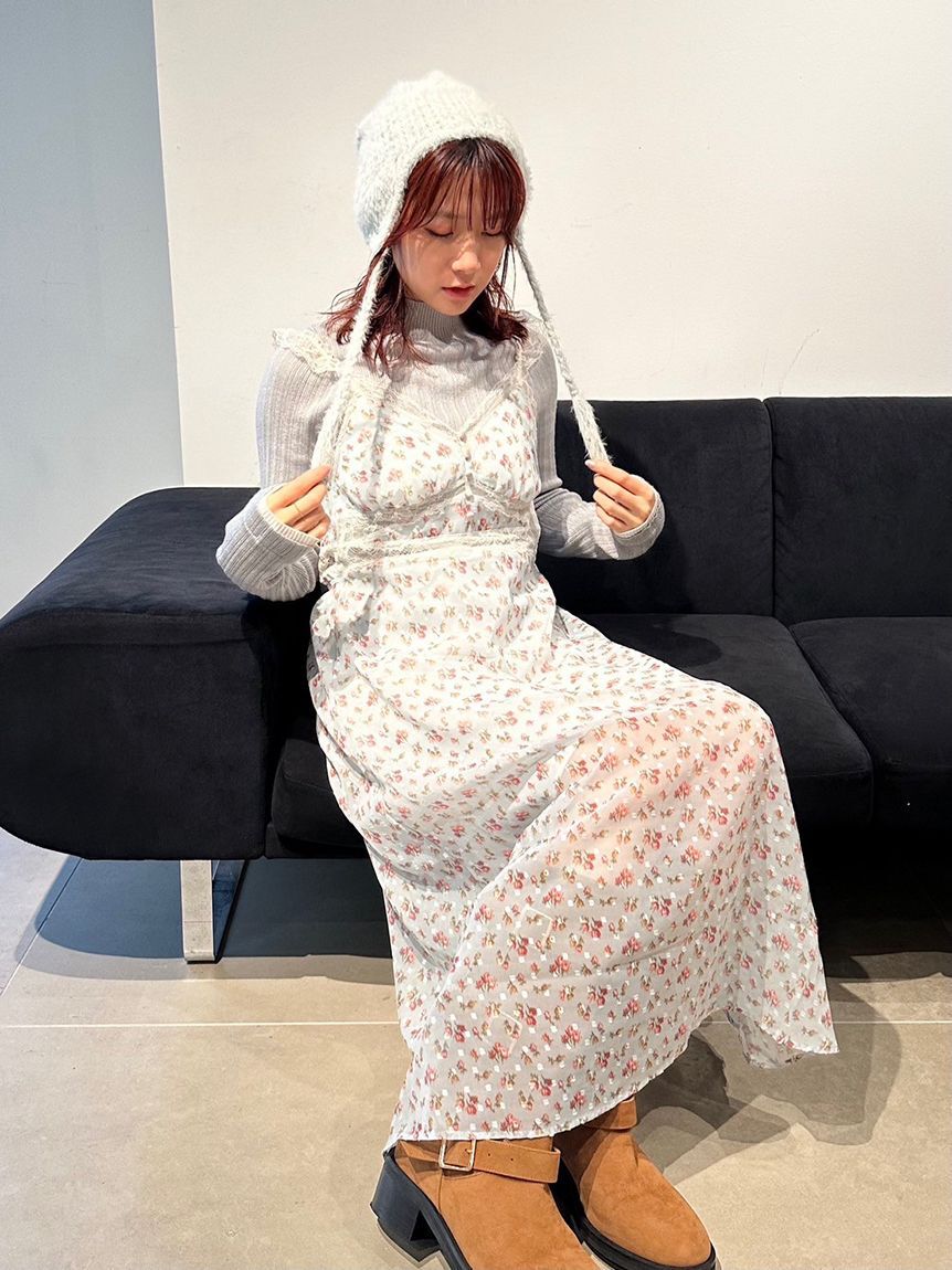 LILY BROWN Lingerie「【LILY BROWN Lingerie&times;ANNA SUI】カップ付きキャミワンピース」|ワンピース|