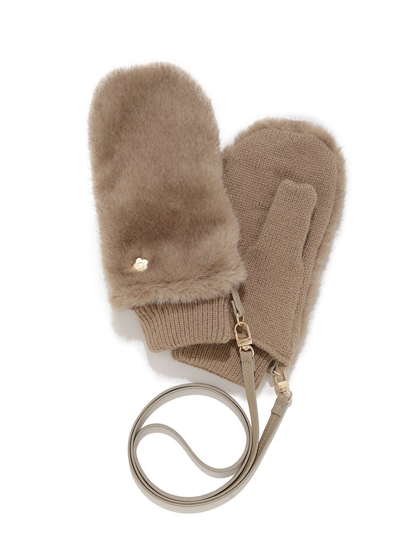 LILY BROWN「【LILY BROWN&times;MARY QUANT】デイジーモチーフファーミトン」|手袋|