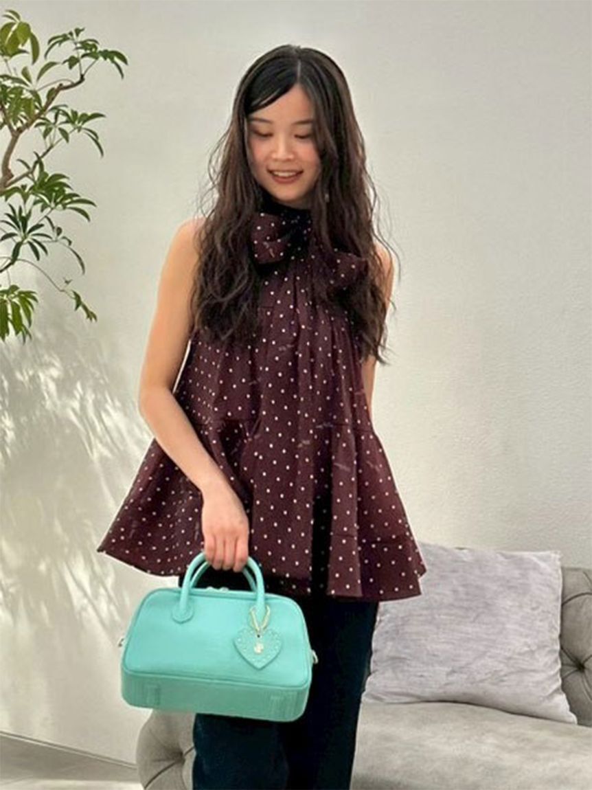 LILY BROWN「ハートチャーム付きボストンバッグ」|ボストンバッグ|