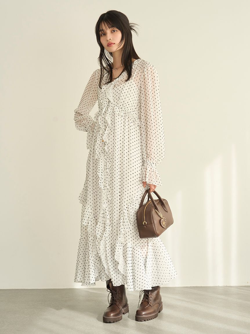 LILY BROWN「ハートチャーム付きボストンバッグ」|ボストンバッグ|