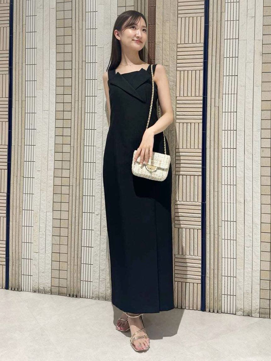 CELFORD「テイラーネックキャミワンピース」|ワンピース|BLK