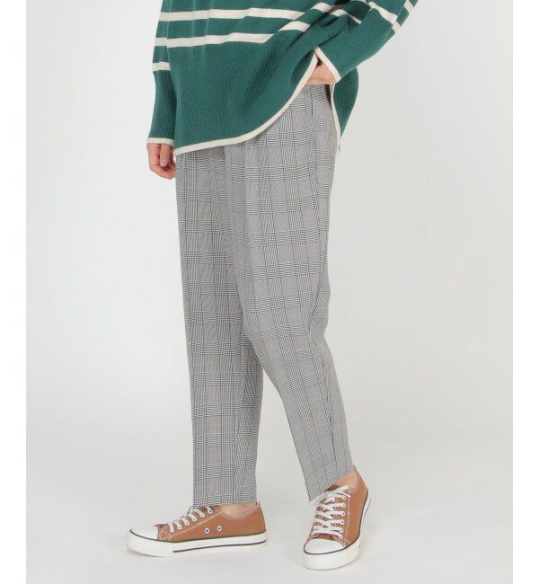 ikka「ウーリッシュフラノテーパードパンツ」|その他|