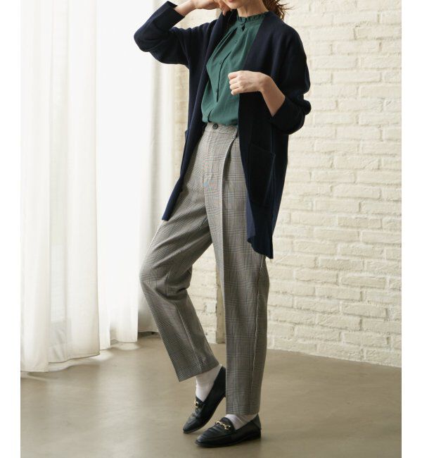 ikka「ウーリッシュフラノテーパードパンツ」|その他|