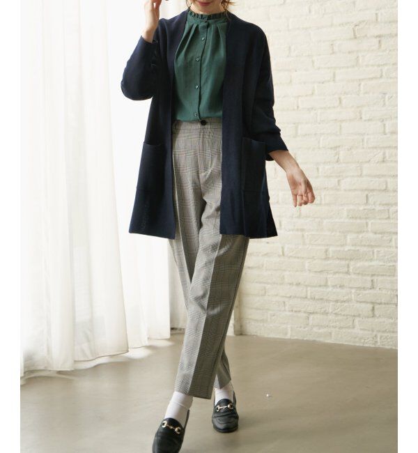 ikka「ウーリッシュフラノテーパードパンツ」|その他|