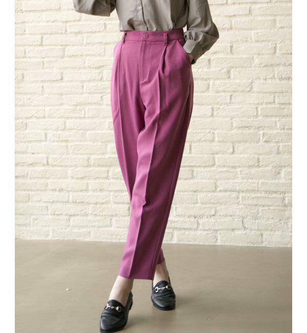 ikka「ウーリッシュフラノテーパードパンツ」|その他|