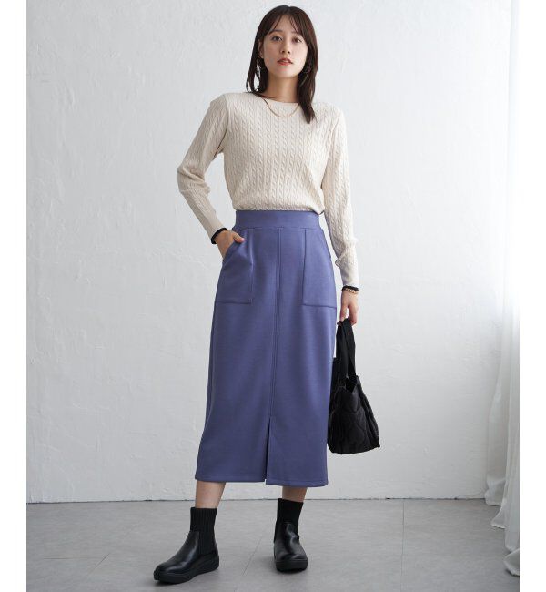 IKKA LOUNGE「ミニケーブルニットプルオーバー」|プルオーバー|