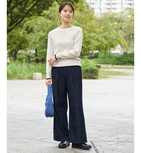 IKKA LOUNGE「ミニケーブルニットプルオーバー」|プルオーバー|