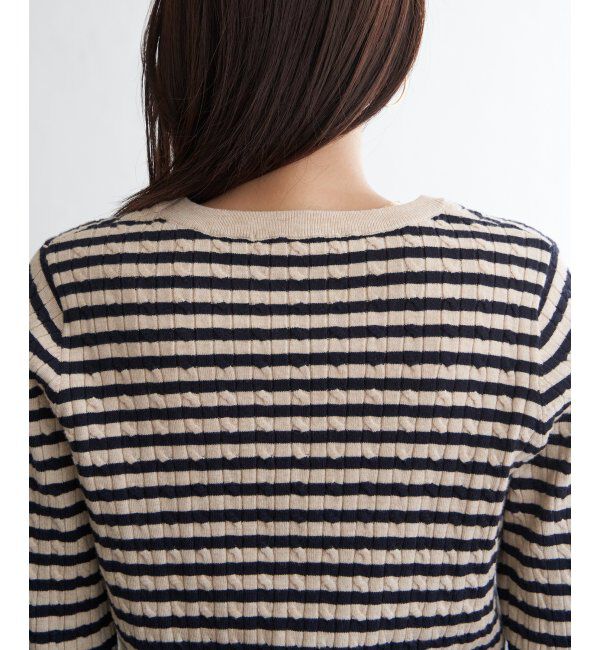 IKKA LOUNGE「ミニケーブルニットプルオーバー」|プルオーバー|