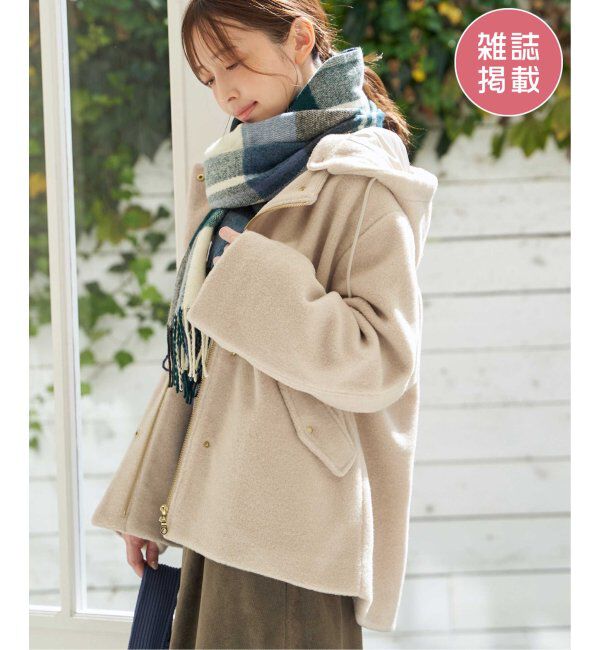 ikka「ブークレー2WAYフードコート」|その他|アイボリー