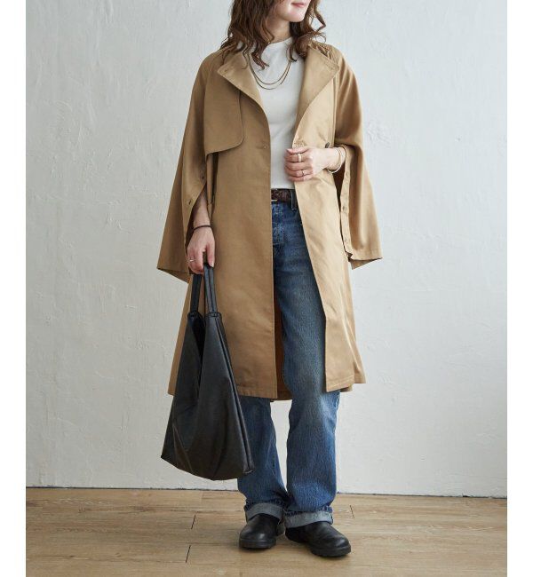 Lbc with Life「ノーカラーガンパッチゆるコート」|その他|