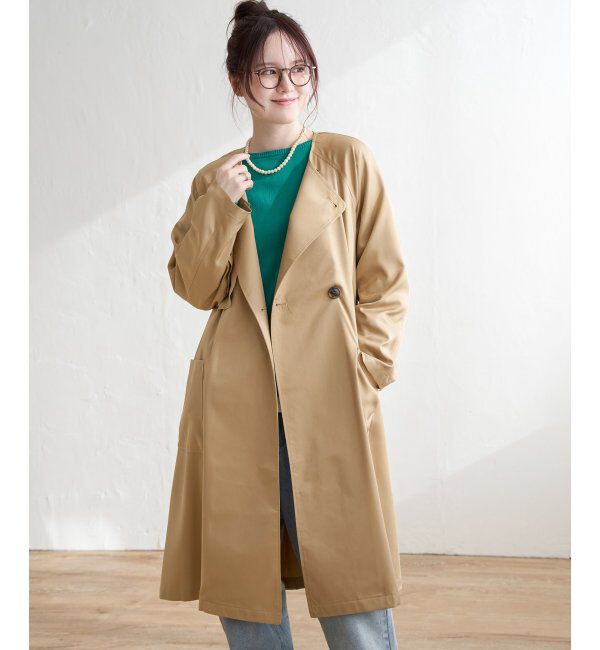 Lbc with Life「ノーカラーガンパッチゆるコート」|その他|